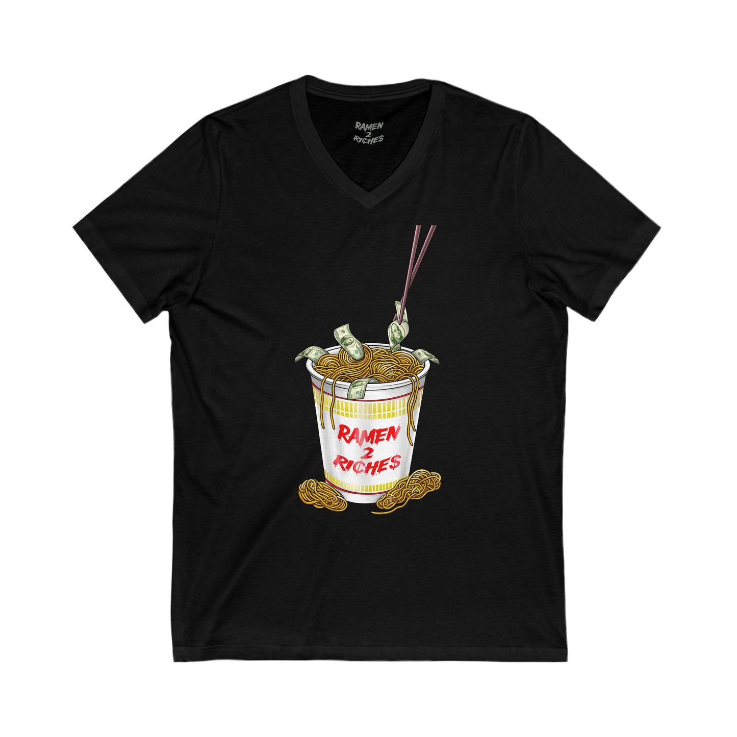 Ramen 2 Riches V-Neck Tee