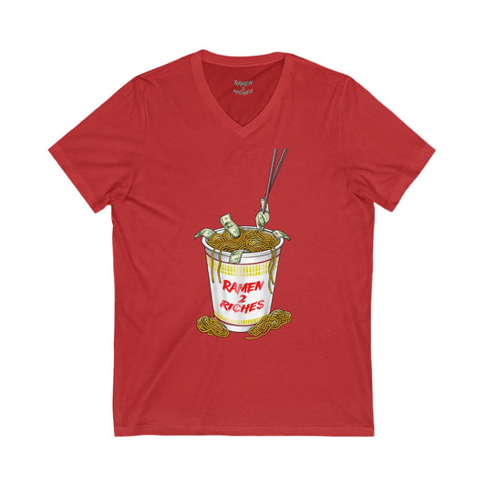 Ramen 2 Riches  V-Neck Tee