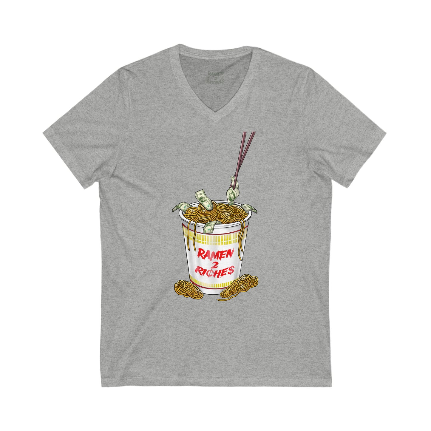 Ramen 2 Riches  V-Neck Tee